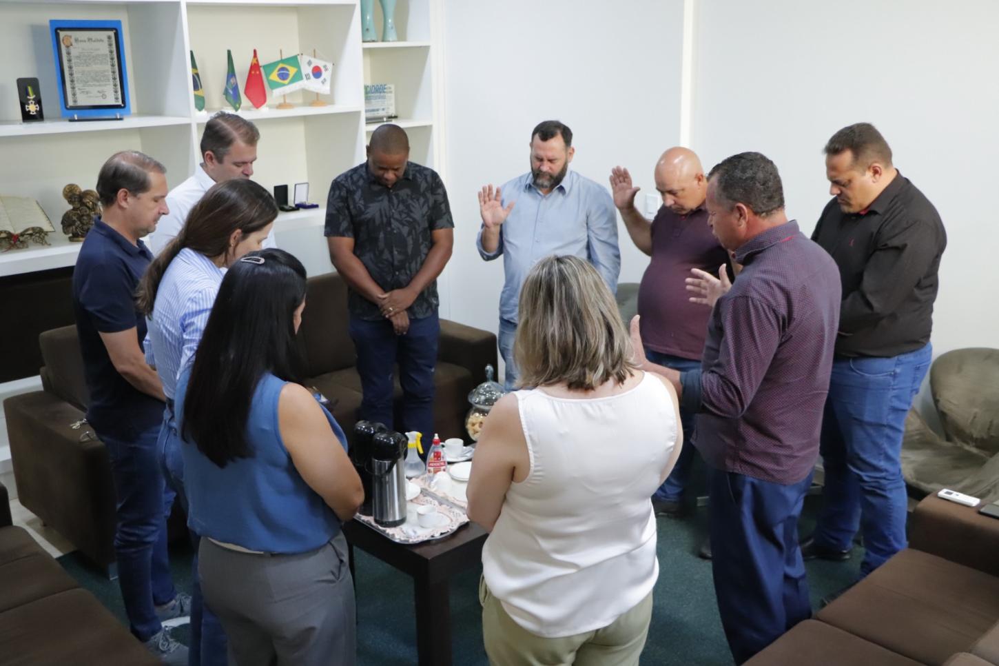Assis - Micheletto recebe Associação de Ministros Evangélicos para Momento de Fé e Reflexão