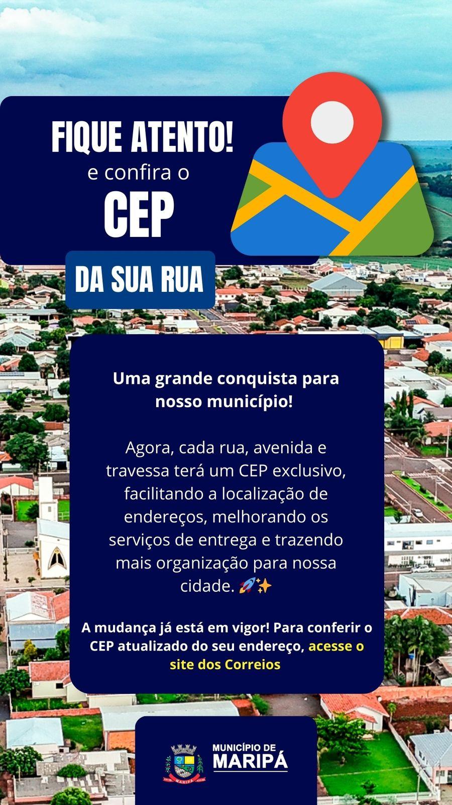 Maripá agora conta com CEPs individuais para cada logradouro