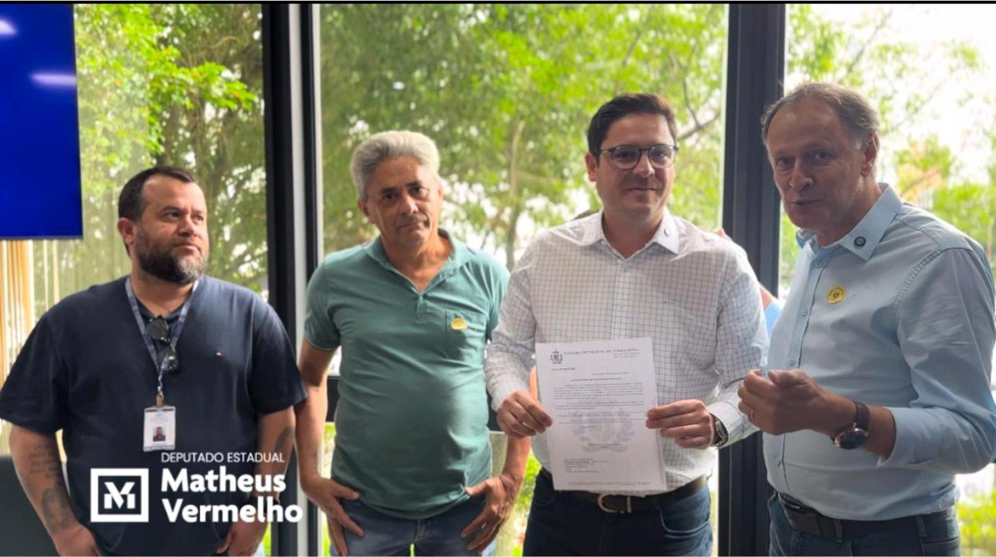 Prefeito e vereador de Terra Roxa pedem  liberação de recursos ao deputado Vermelho