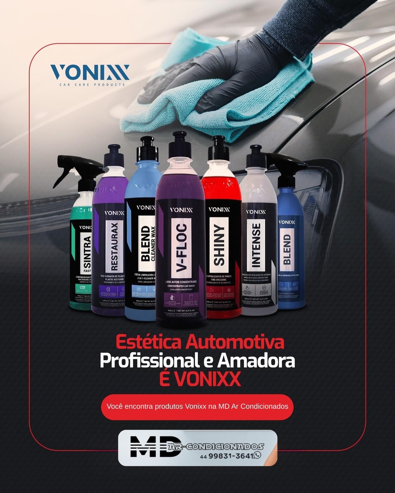 Atenção, Palotina! A MD Ar Condicionados e Produtos para Limpeza agora tem a linha completa da Vonixx para estética automotiva
