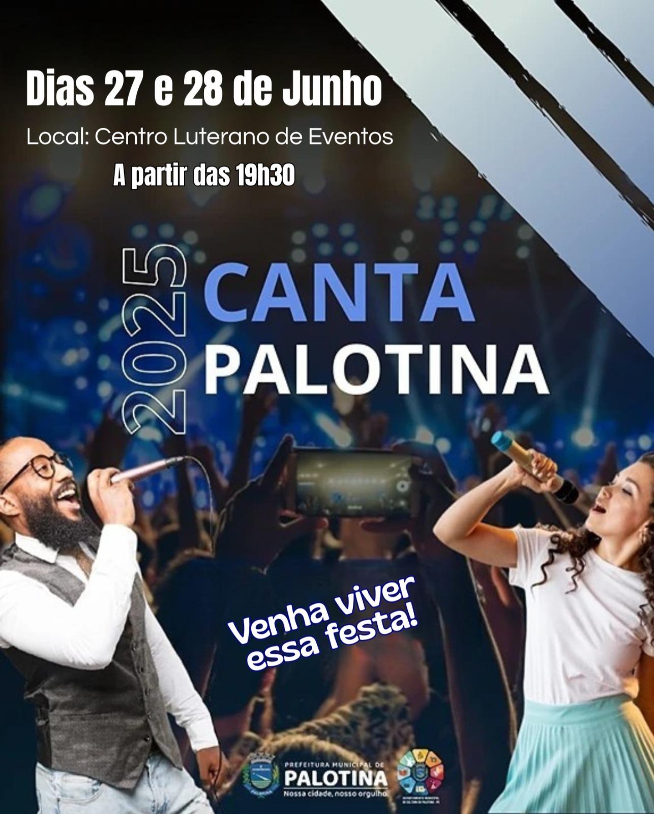 Festival Canta Palotina acontece neste final de semana, dias 27 e 28 de junho
