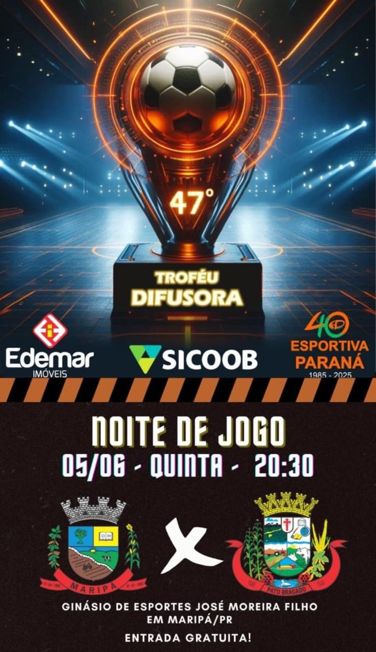 Maripá e Pato Bragado se enfrentam pelo 47º Troféu Difusora nesta quinta-feira
