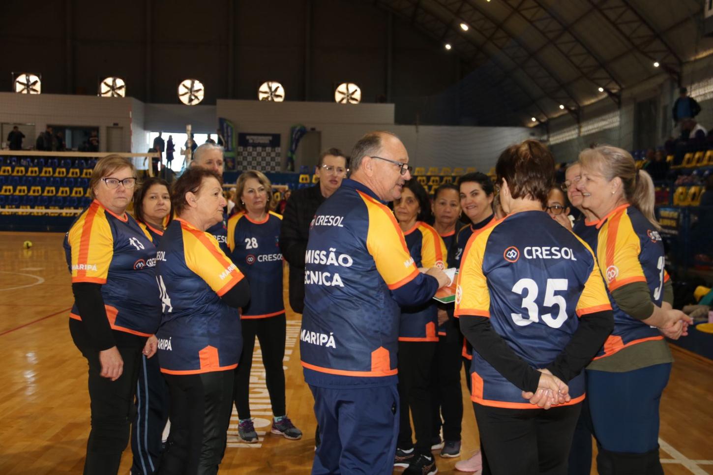 Maripá estreia na Copa da Liga Cressol de Voleibol Gigante com foco no bem-estar da melhor idade