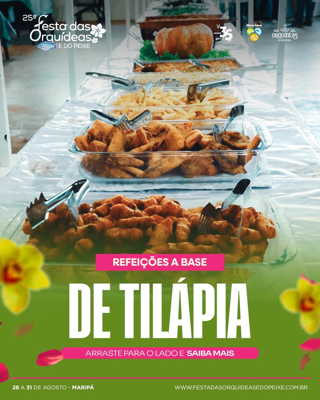 Festa das Orquídeas e do Peixe traz cardápio especial à base de tilápia em Maripá