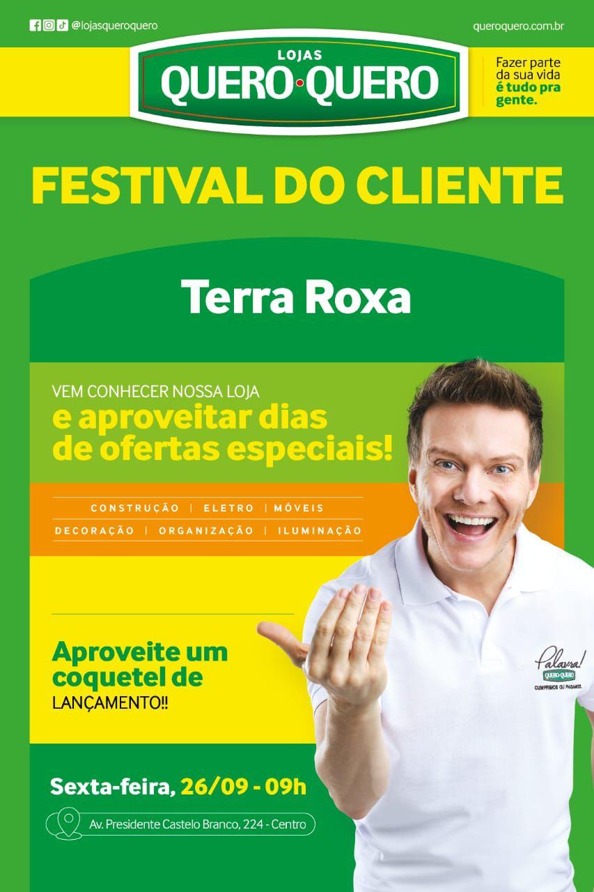 Lojas Quero-Quero promove Festival do Cliente em Terra Roxa com ofertas especiais