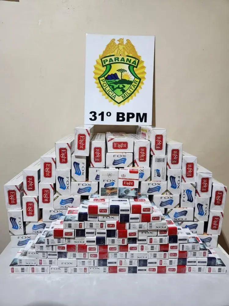 Polícia apreende 577 carteiras de cigarros contrabandeados durante Operação Sinergia III em Maripá