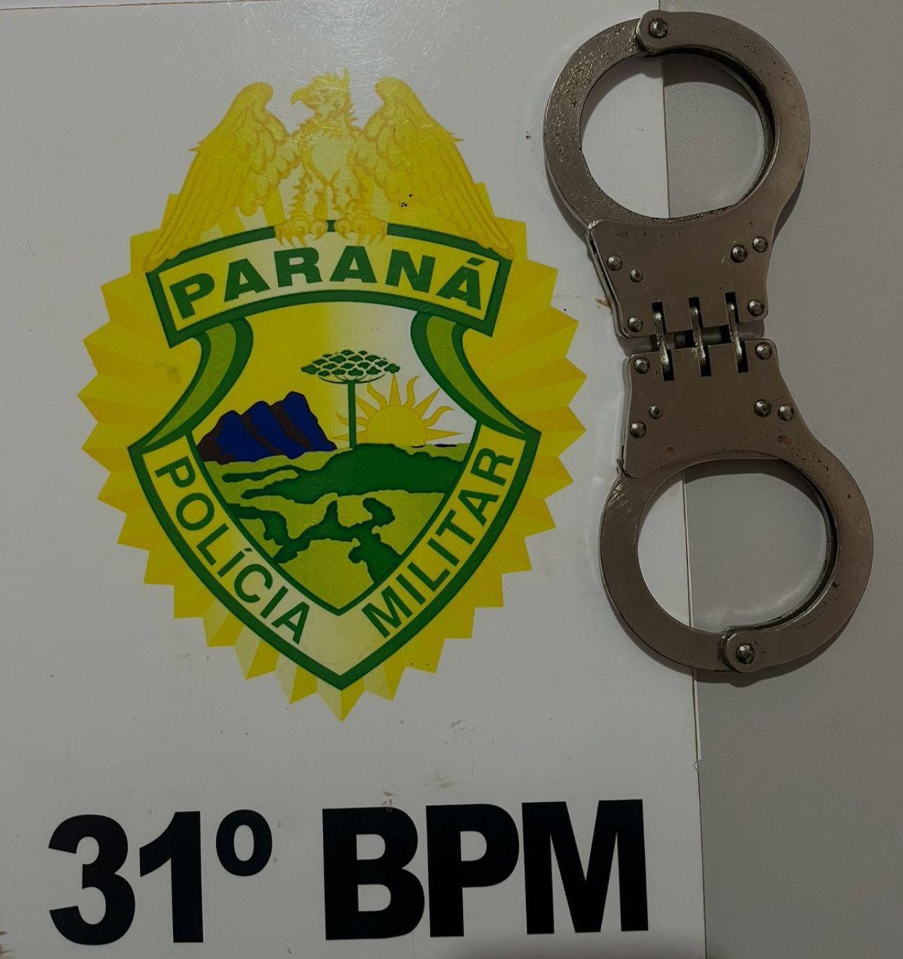 Polícia Militar cumpre mandado de prisão durante abordagem em Palotina