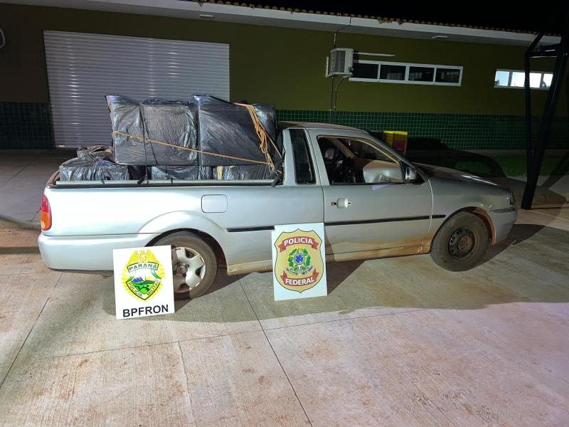 Saveiro com carga de cigarros é apreeendida em Guaíra