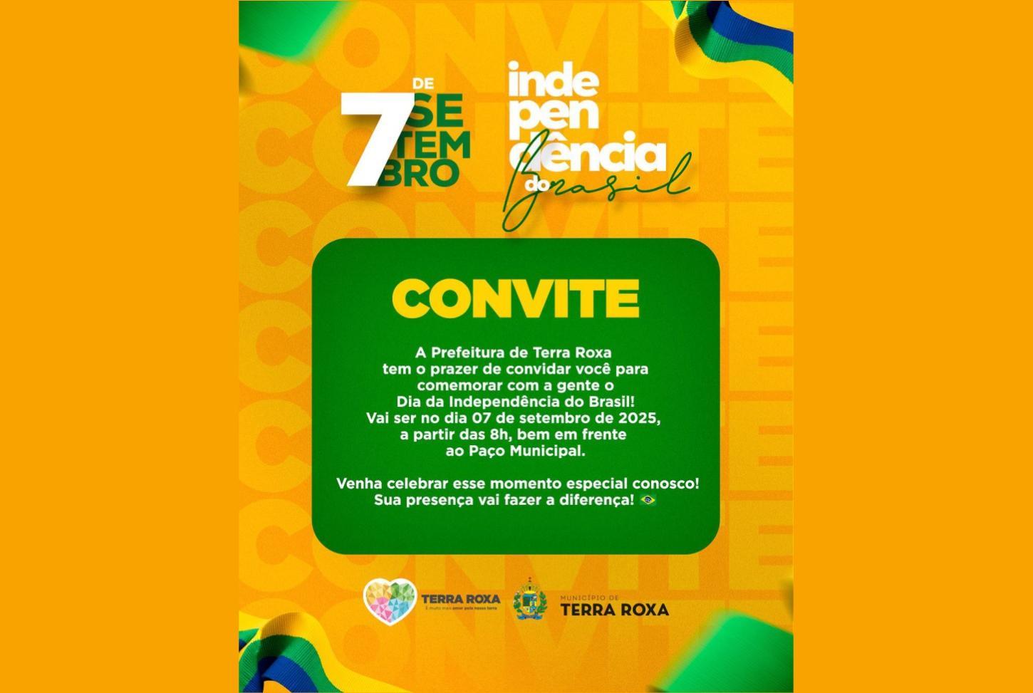 Terra Roxa Promove Ato Cívico Em Celebração Ao Dia Da Independência