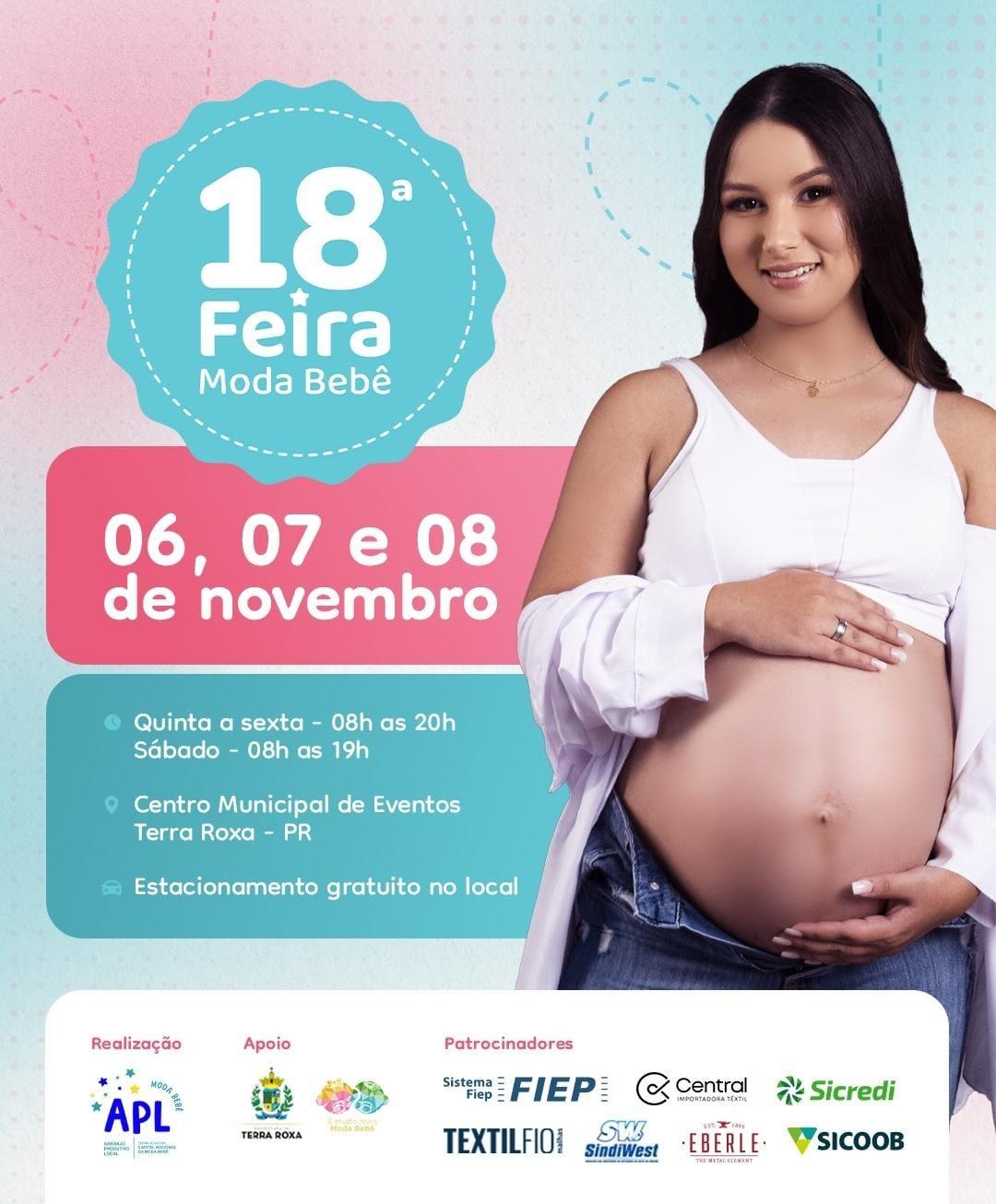 Terra Roxa se prepara para sediar a 18ª Feira Moda Bebê nos dias 6, 7 e 8 de novembro