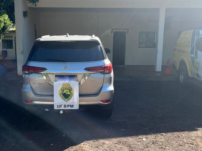 Hilux furtada em hospital de Toledo é recuperada em Guaíra antes do dono perceber