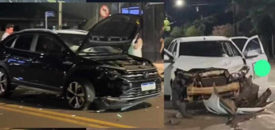 Palotina: Acidente entre dois veículos é registrado em cruzamento das ruas 24 de Junho e 15 de Novembro