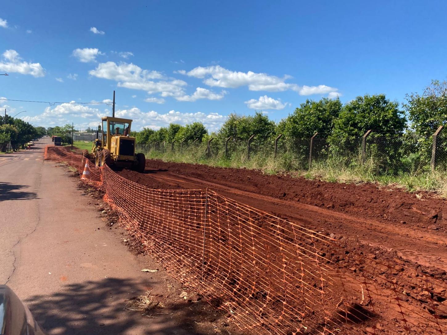 Palotina avança com abertura de nova rua e melhorias na sinalização viária