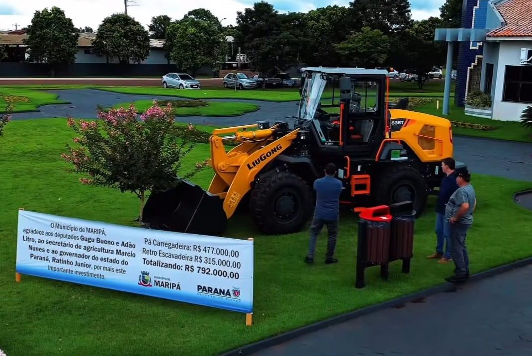 Maripá recebe novos equipamentos e reforça frota de máquinas para atender produtores rurais
