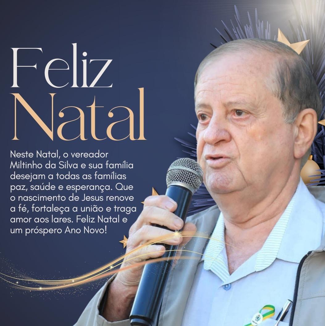 Miltinho da Silva deseja um Natal de fé e esperança às famílias de Terra Roxa