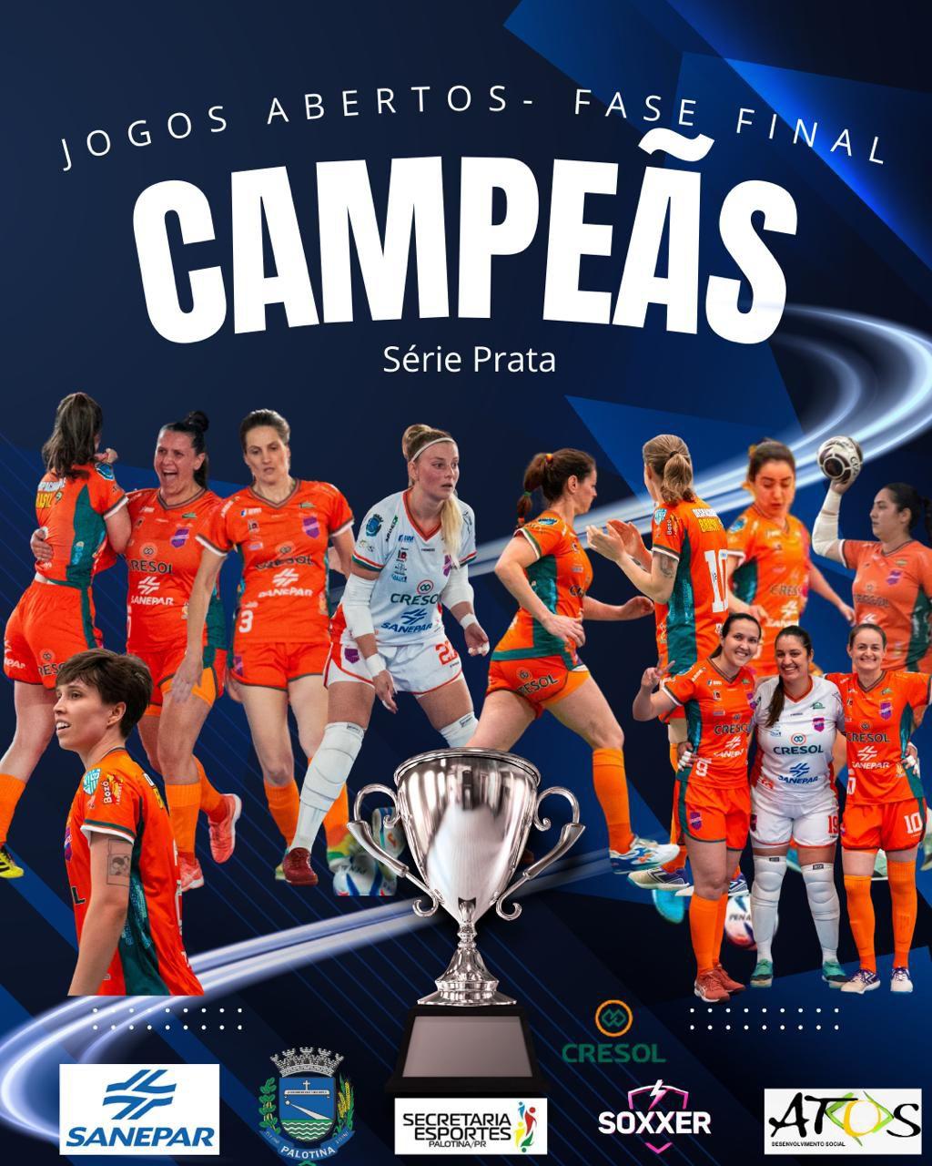 Palotina se destaca nos Jogos Abertos do Paraná 2025 com prata no futsal feminino