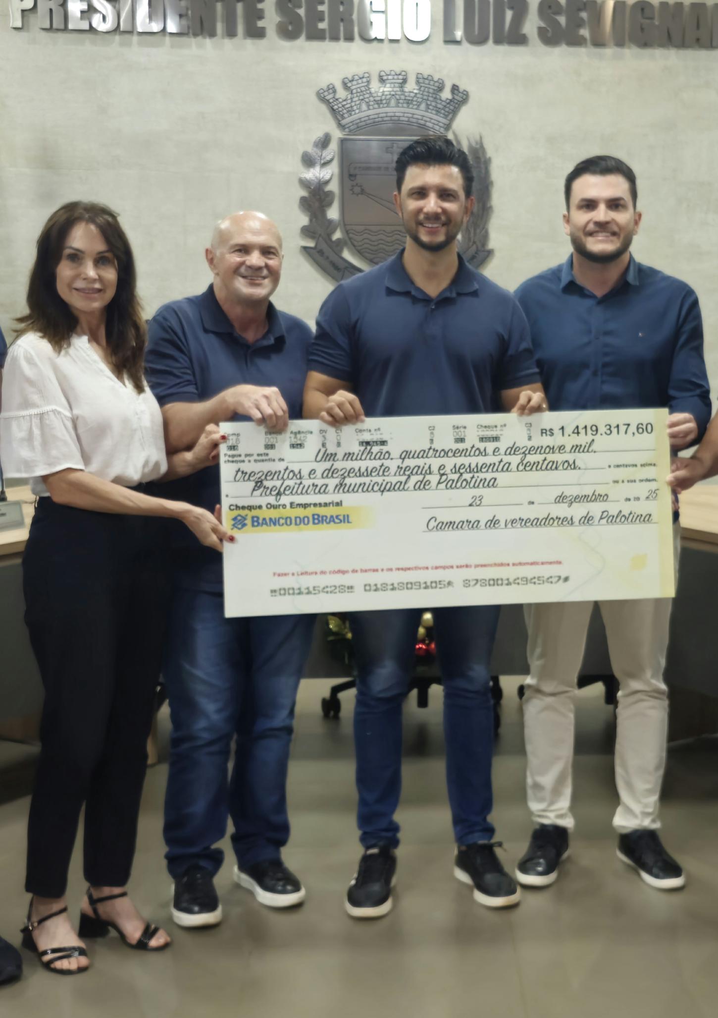 Vídeo - Rodrigo Ribeiro recebe devolução de mais de R$ 1,4 milhão da Câmara