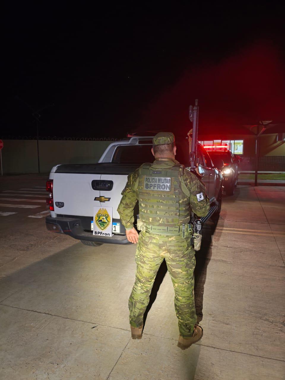 Ação conjunta recupera caminhonete roubada no RS em Guaíra