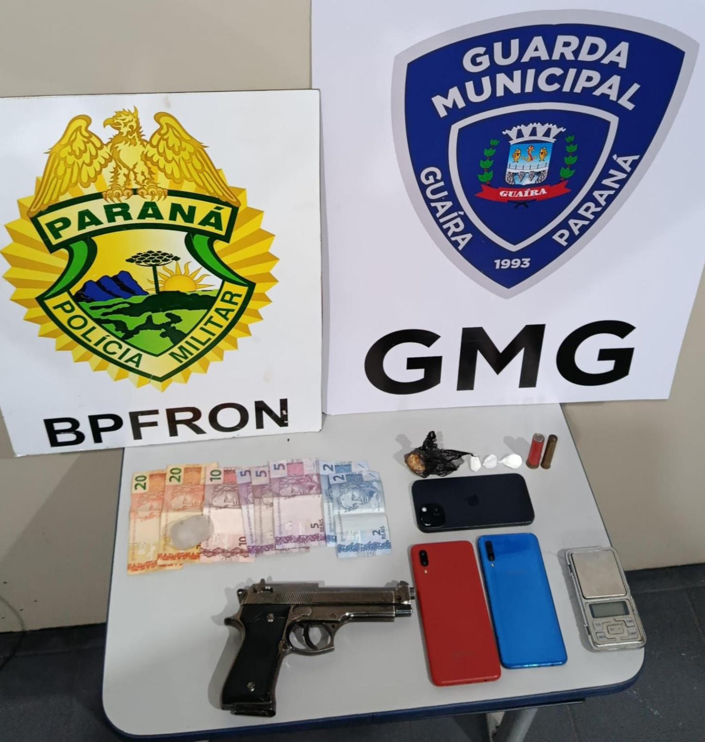 Ação integrada apreende crack e cocaína em Guaíra