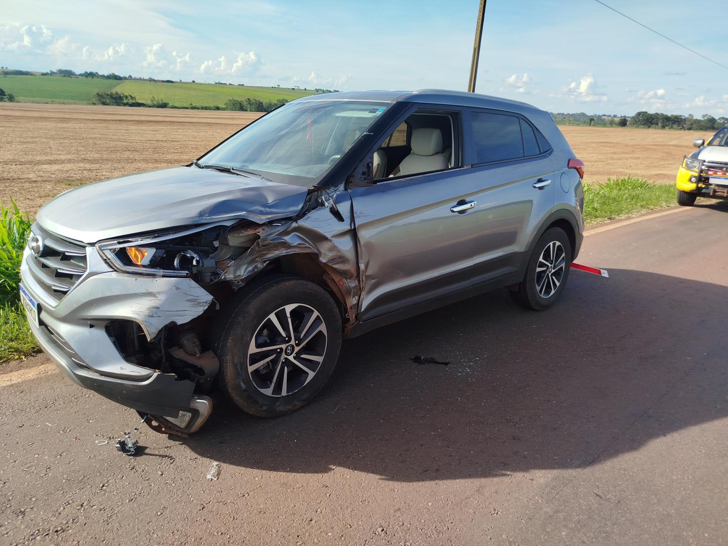 Acidente sem vítimas é registrado na PR-182 entre Palotina e Francisco Alves