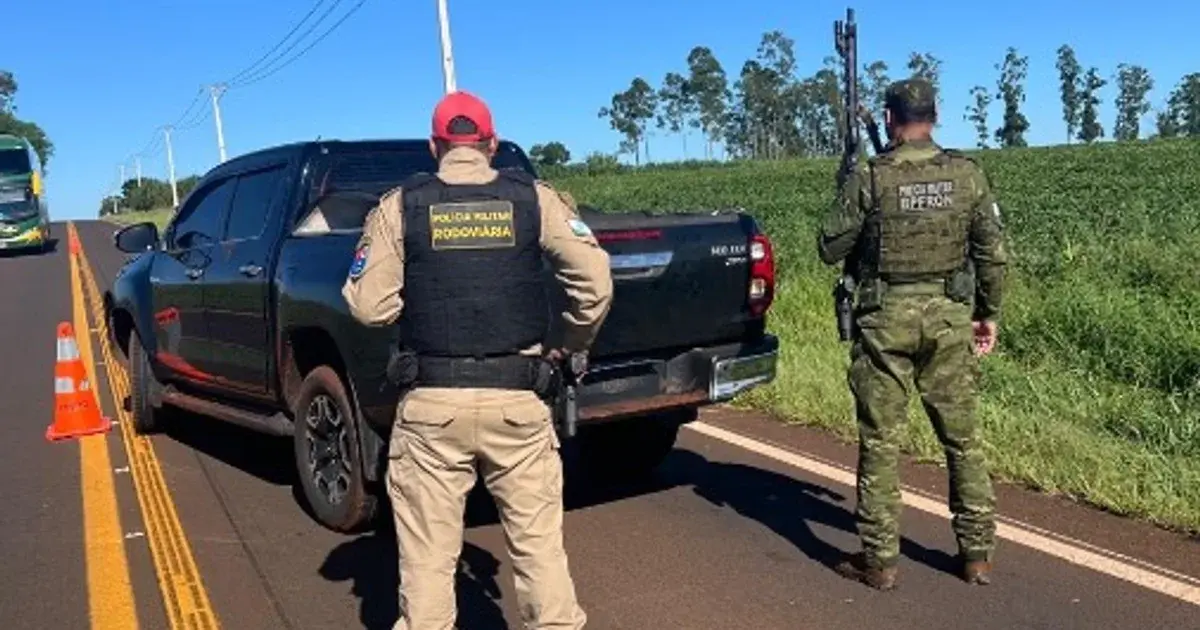Hilux furtada em Altônia é recuperada pelo Batalhão de Fronteira em Terra Roxa