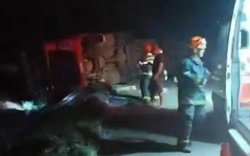 Mais um acidente com caminhão é registrado na Ponte Ayrton Senna