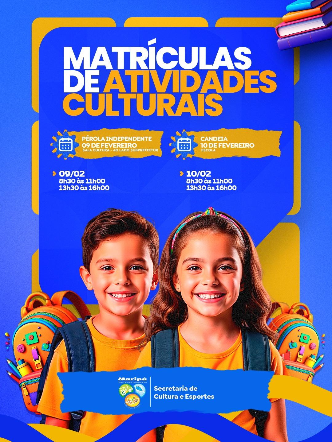 Maripá abre matrículas para atividades culturais abertas à população em geral
