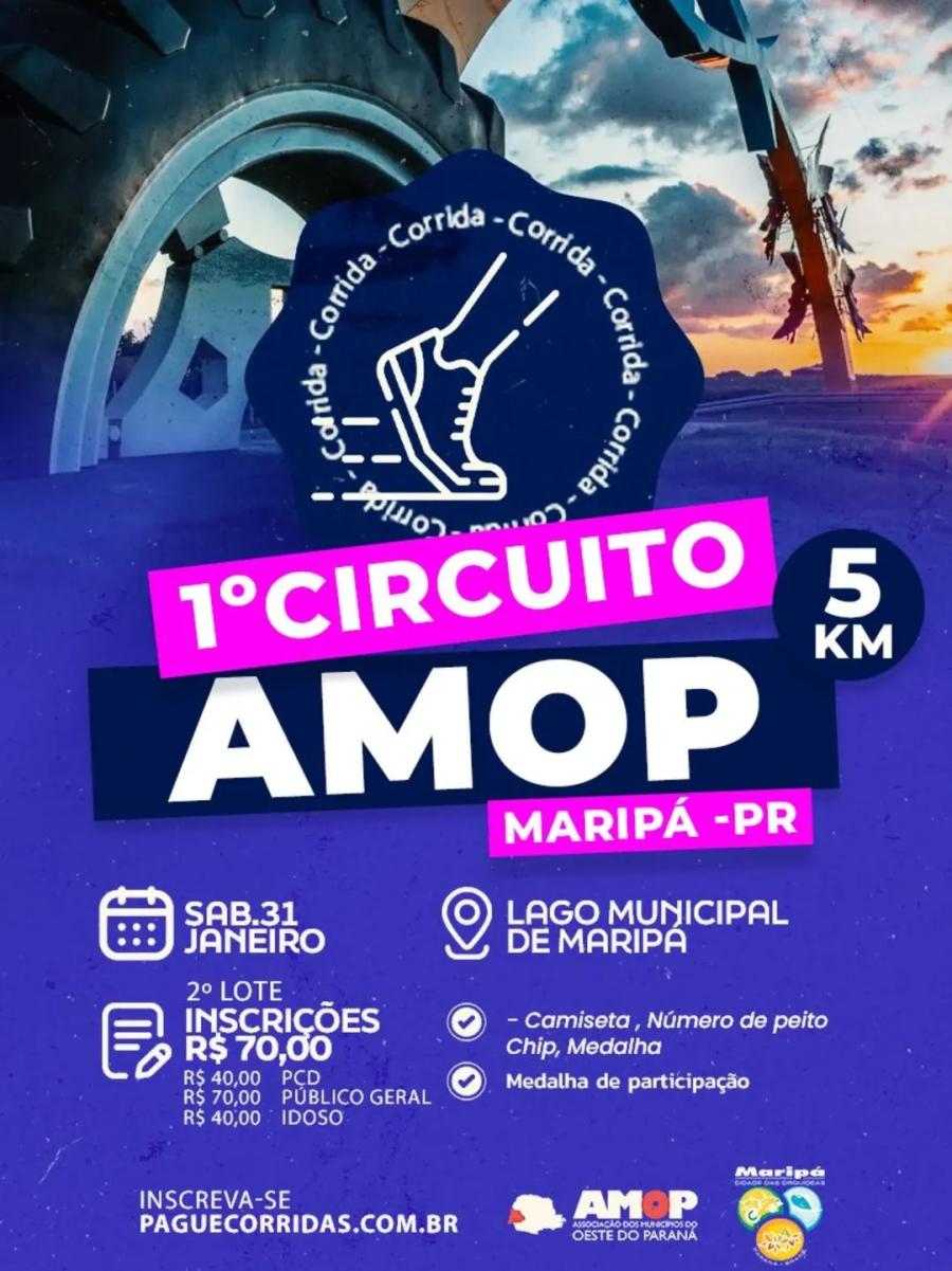 Maripá recebe etapa do 10 Circuito Amop de Corrida de Rua