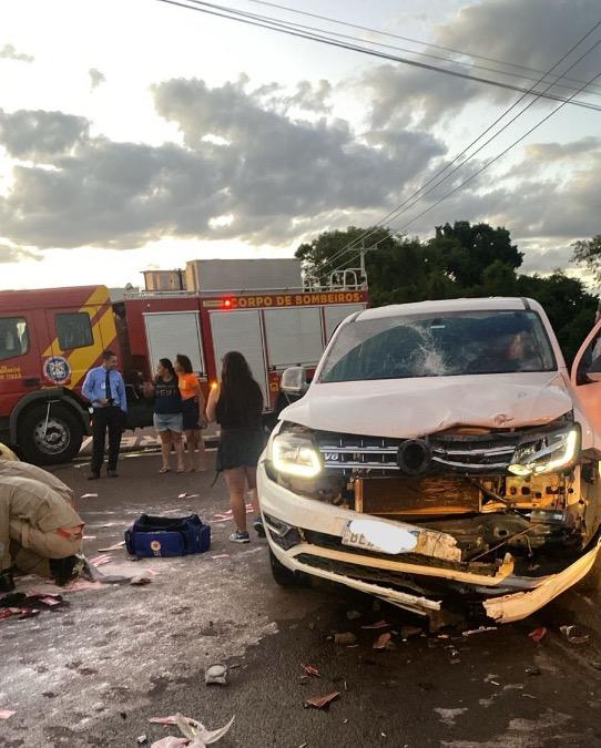 Motociclista fica em estado gravíssimo após colisão no trevo de São Camilo, em Palotina