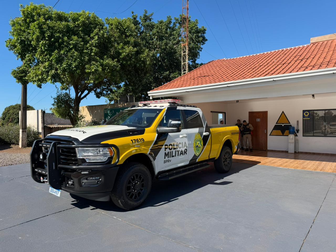 Palotina recebe nova viatura Dodge Ram para reforço da Polícia Militar Rodoviária