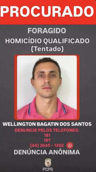 Polícia procura homem por homicídio tentado em Terra Roxa