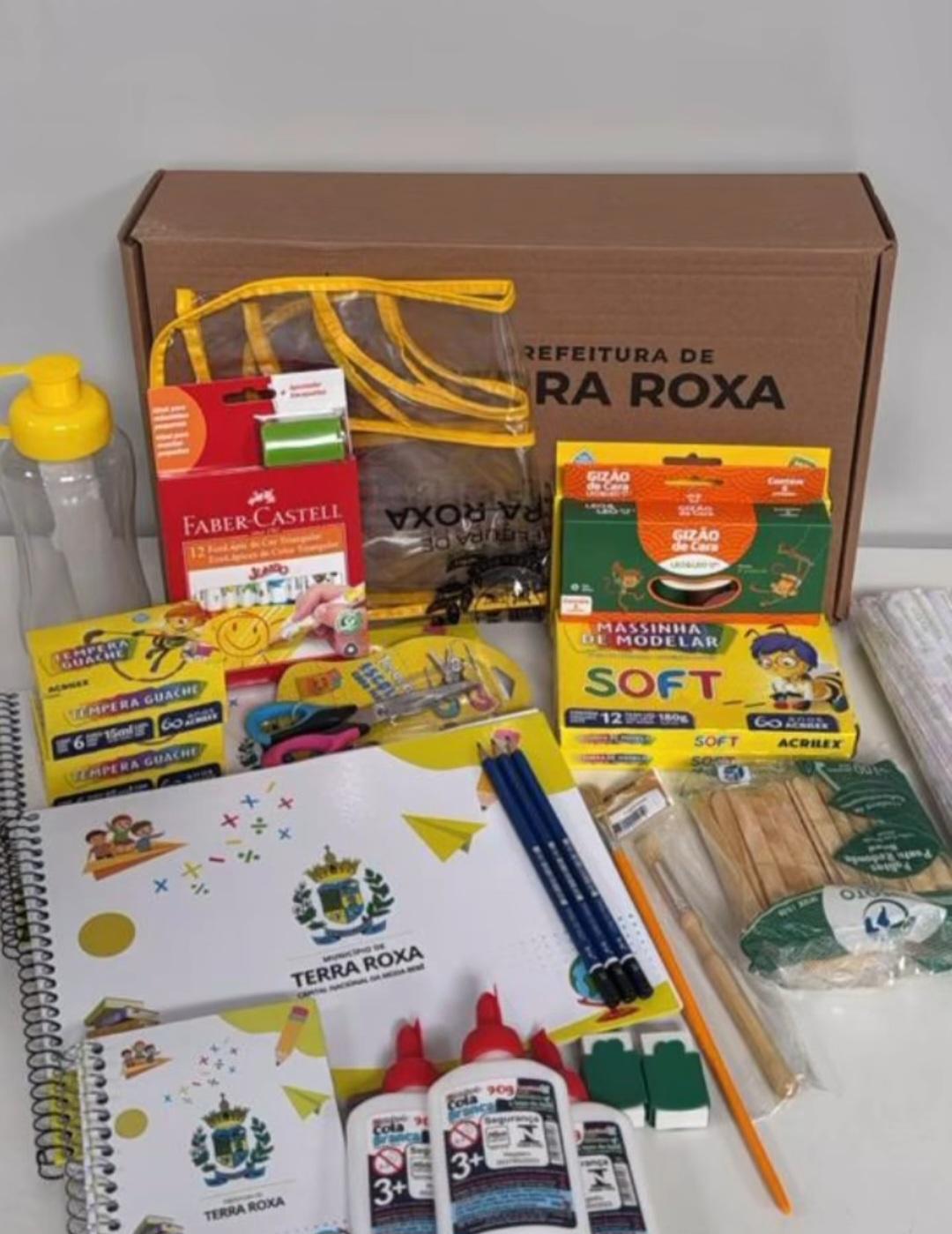 Prefeitura de Terra Roxa anuncia entrega de kits escolares e investimento de mais de R$ 500 mil na educação municipal