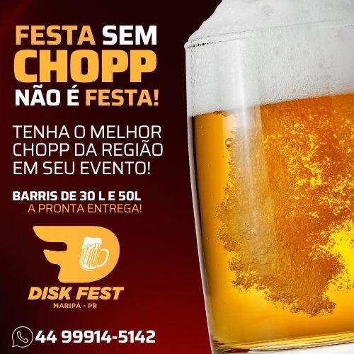 Disk Fest oferece chopp de qualidade com entrega rápida para eventos em Maripá e região
