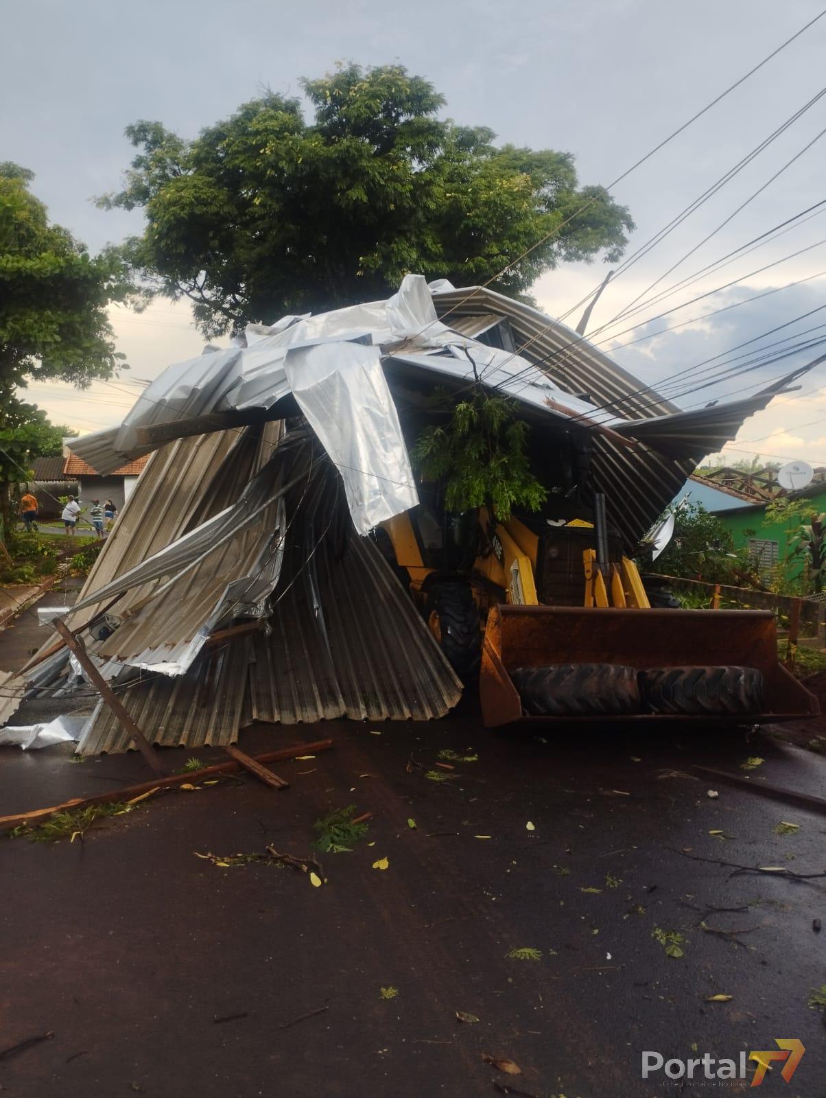 Downburst: Maripá é afetada por microexplosão durante temporal, indicam dados meteorológicos
