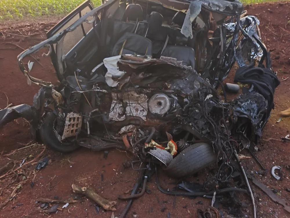 Jovem de 20 anos morre em colisão frontal na PR-182, entre os municípios de Palotina e Toledo