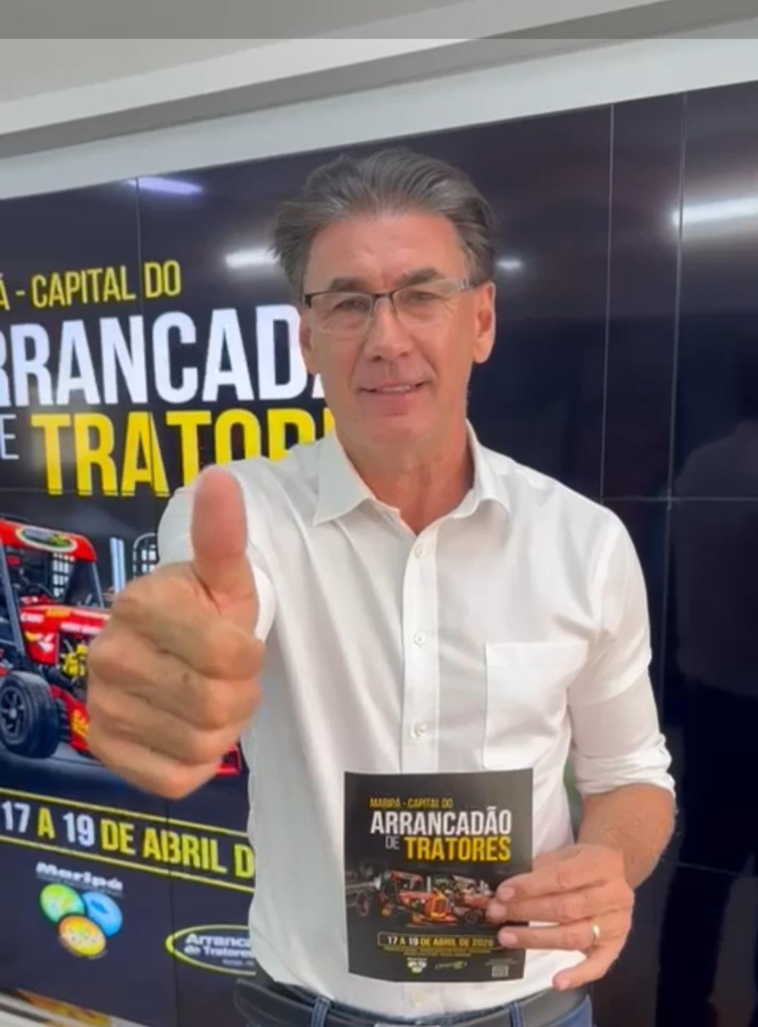 Secretário de Turismo do Paraná convida para o Arrancadão de Tratores em Maripá