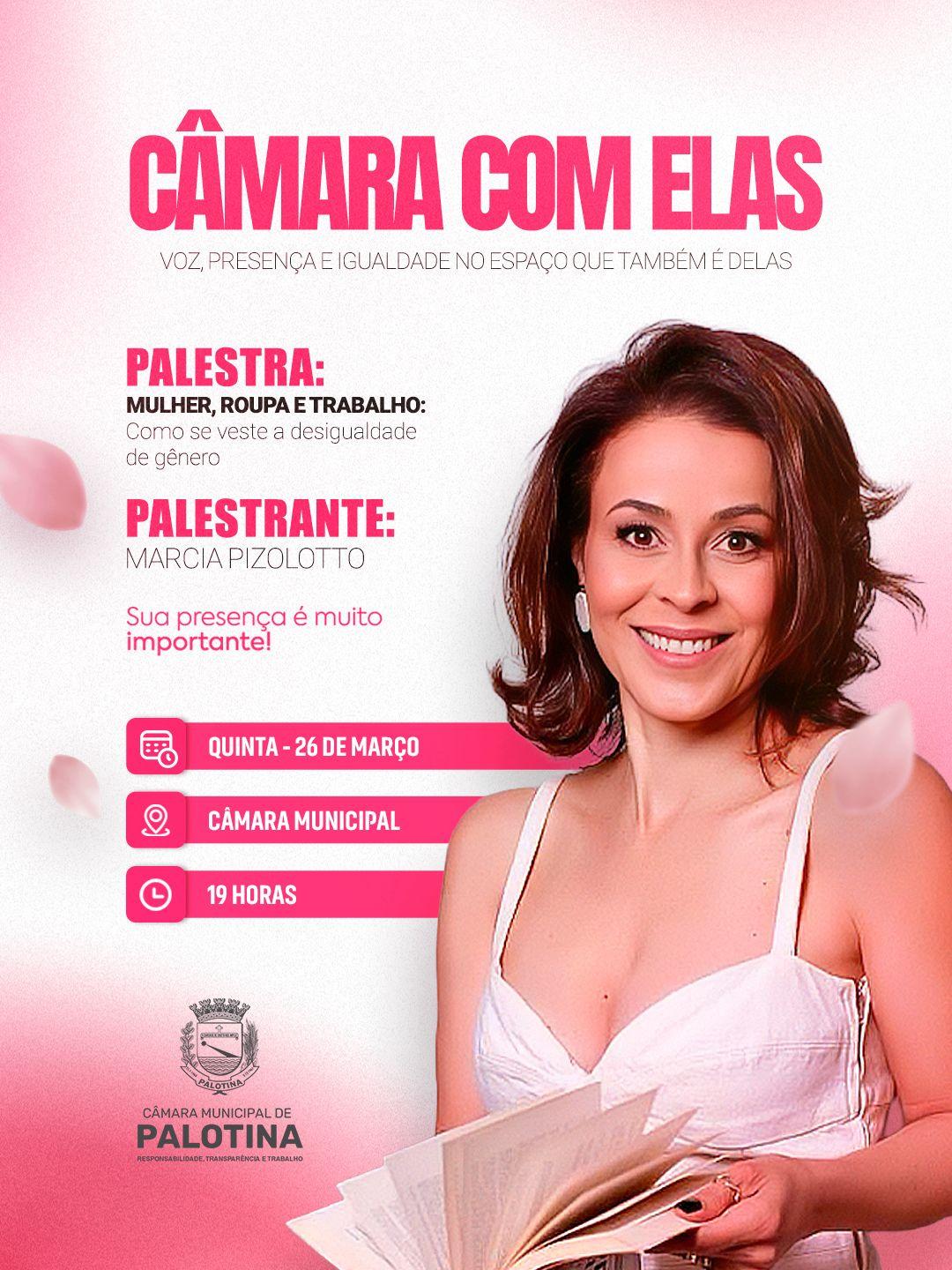 Câmara promove palestra sobre imagem e desigualdade de gênero