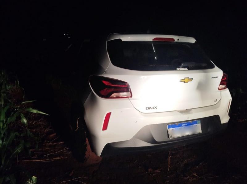 Carro é tomado em assalto em Guaíra e recuperado pela GM logo depois