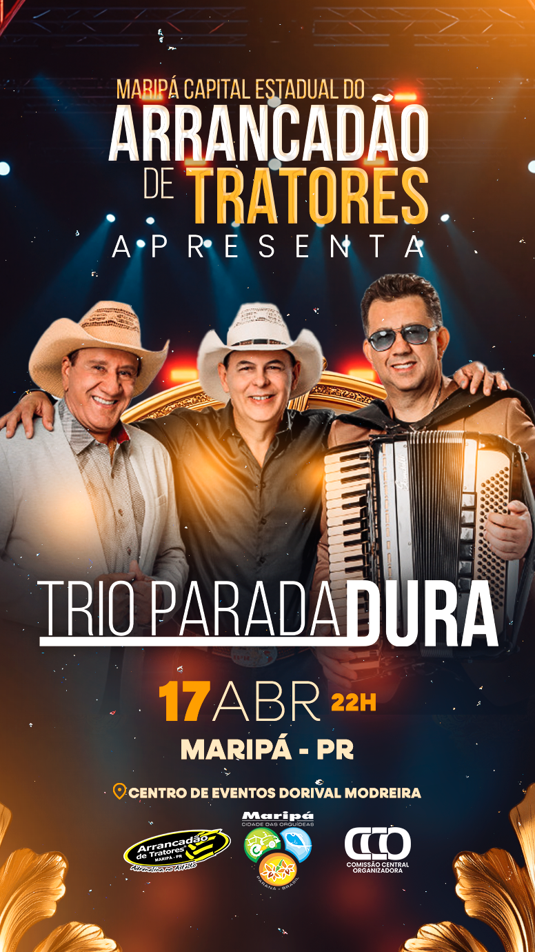 Maripá se prepara para dois grandes shows no Arrancadão de Tratores