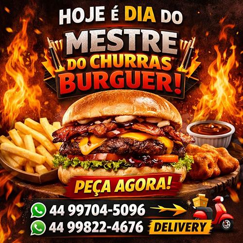 Mestre do Churras Burguer traz o sabor do churrasco para dentro do pão e conquista clientes com delivery em Terra Roxa