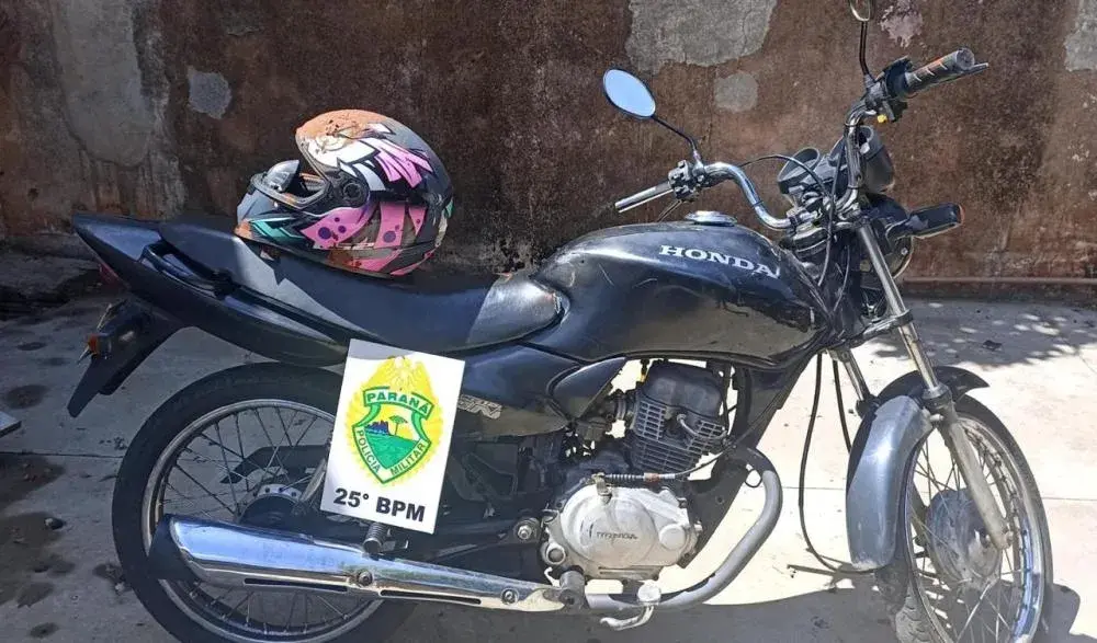 Motocicleta com sinais de adulteração é apreendida na zona rural de Francisco Alves