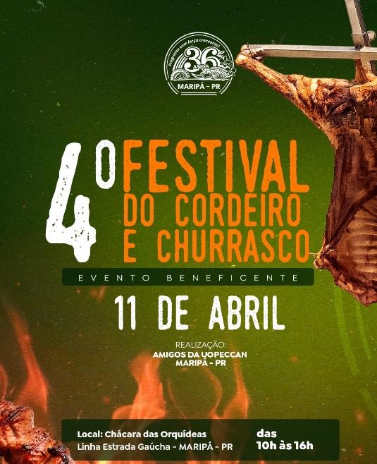 4º Festival do Cordeiro e Churrasco acontece neste final de semana em Maripá