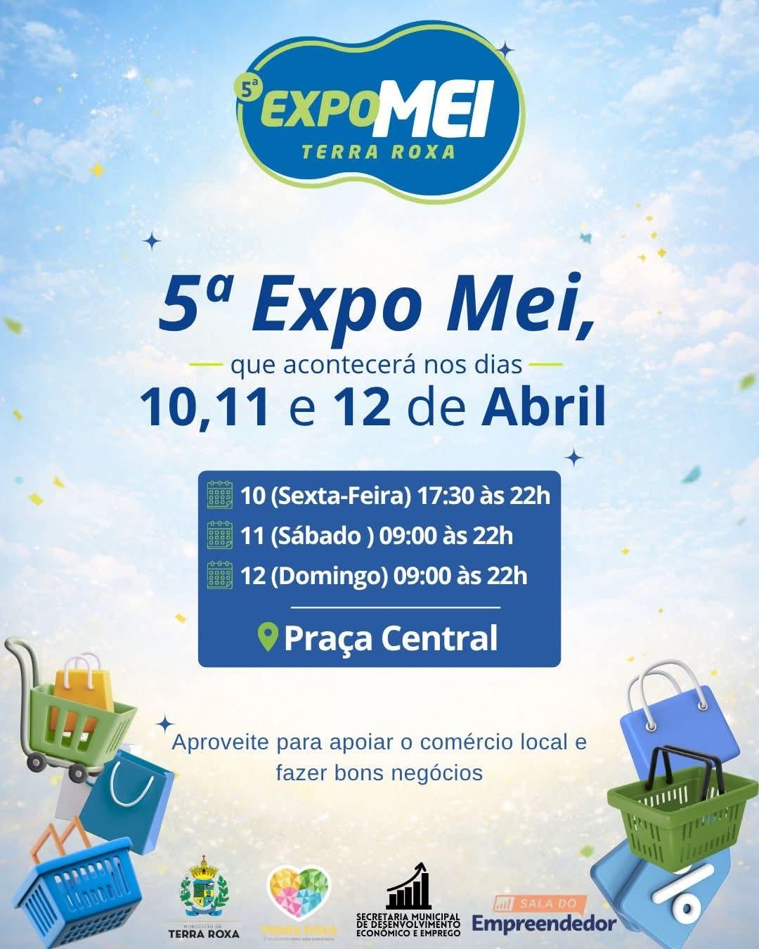 5ª Expo MEI será realizada neste fim de semana em Terra Roxa com programação diversificada