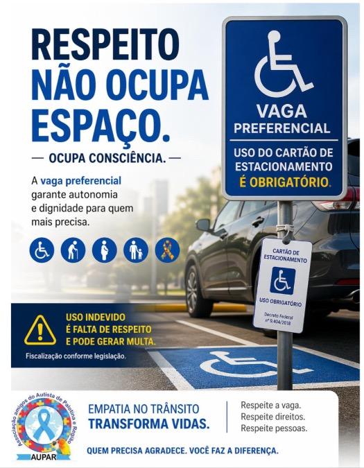 Associação de Autistas de Palotina emite nota após agressão envolvendo vaga prioritária no trânsito