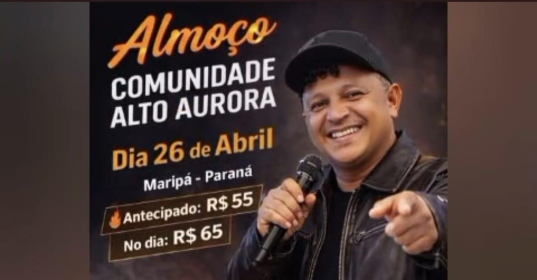Comunidade Alto Aurora promove almoço festivo em Maripá no dia 26 de abril
