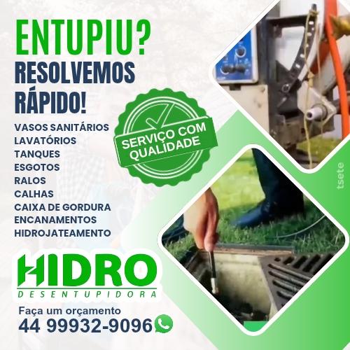Entupiu? Hidro Desentupidora resolve rápido e com qualidade