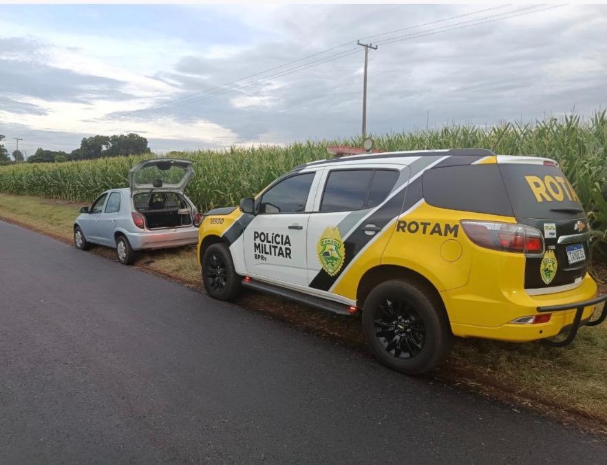 Jovem de 23 anos é preso com quase 2 kg de skunk na PR-364 após sair de Terra Roxa