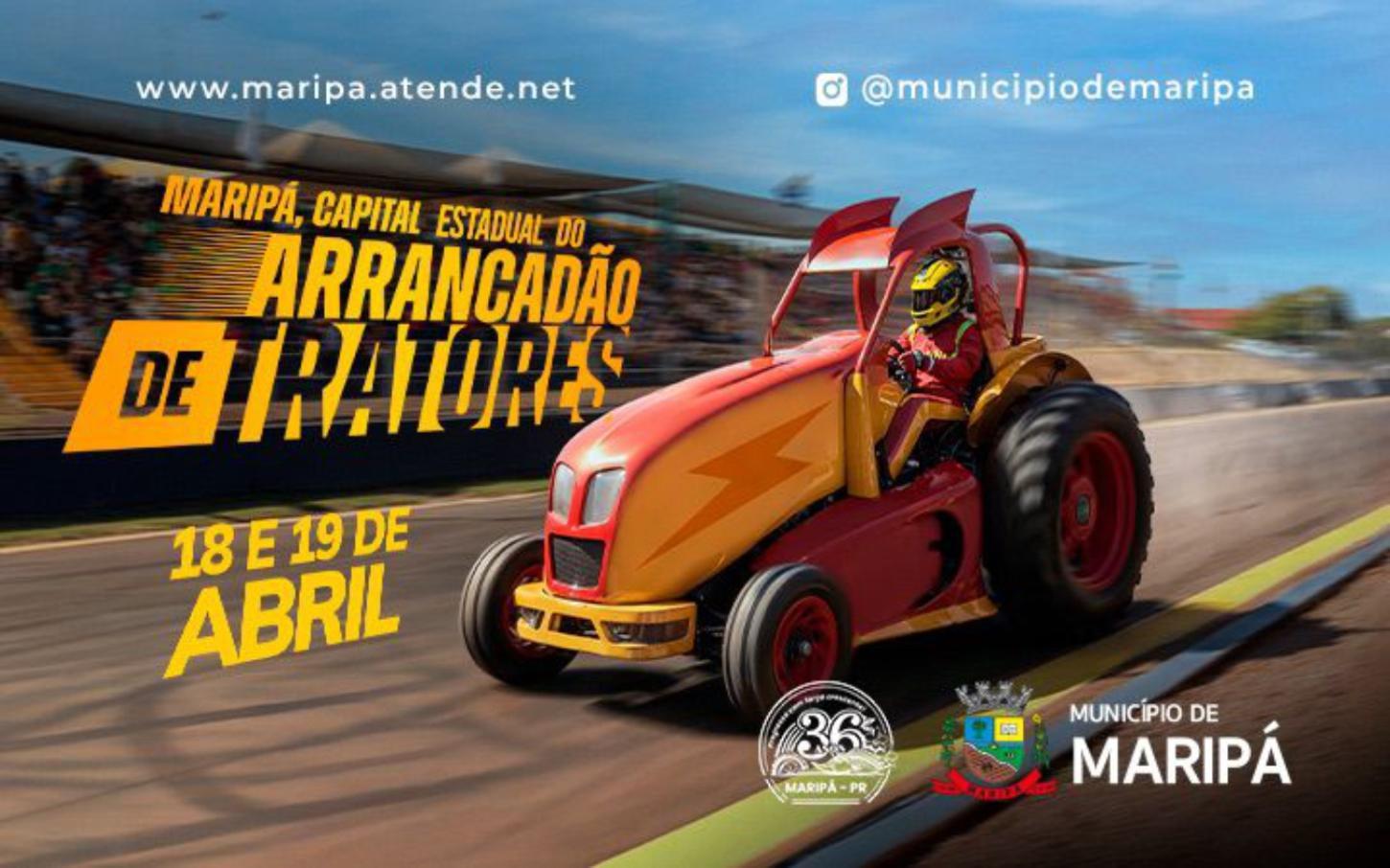 Maripá celebra 36 anos com Arrancadão de Tratores e shows neste fim de semana