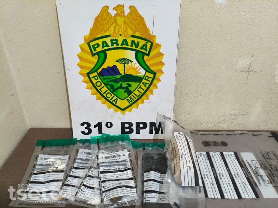 Polícia flagra ponto de tráfico e conduz suspeitos à delegacia em Palotina