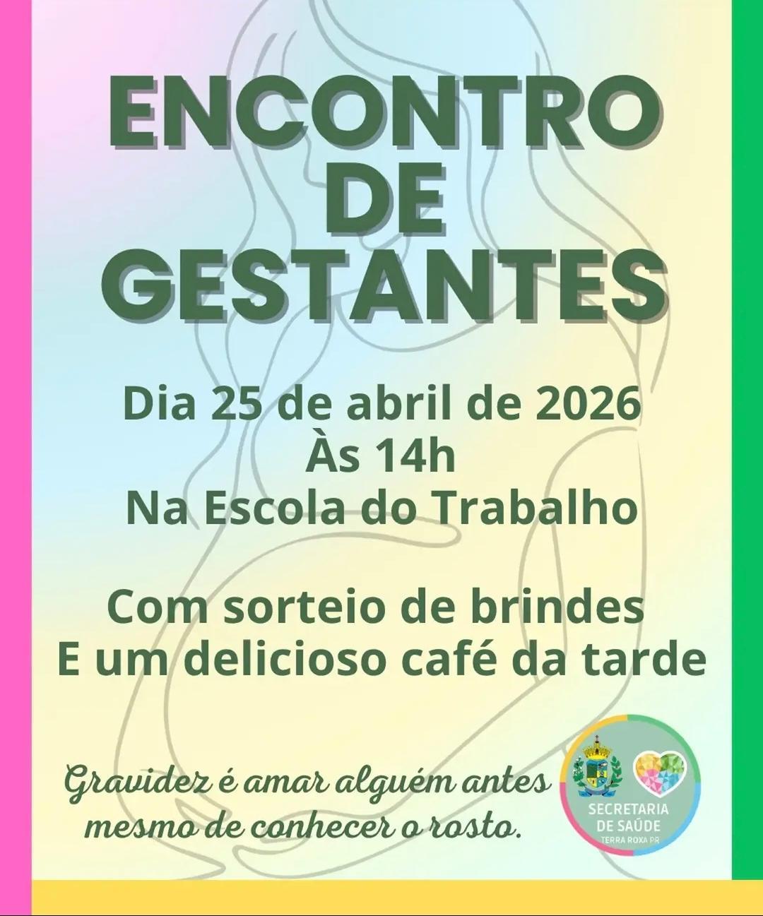 Secretaria de Saúde de Terra Roxa promove Encontro de Gestantes neste sábado